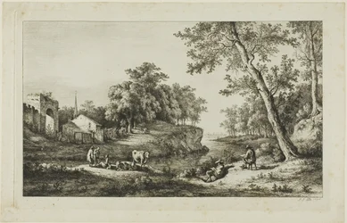 Rustikale Landschaft in Ambronay