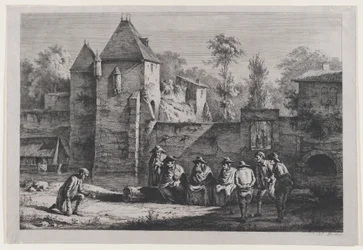 Das alte Tor von Vaise, Lyon, 1803