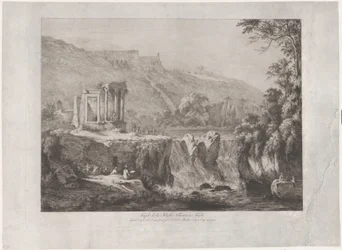 Ansicht des Tempels der Tiburtinischen Sibylle, 1809