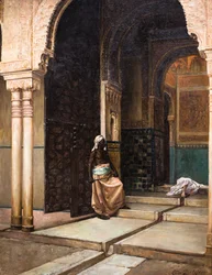 Die Hinrichtungsbühne in der Alhambra in Granada