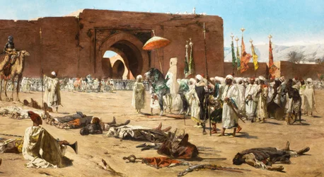 Die letzten Rebellen, marokkanische historische Szene (Detail)