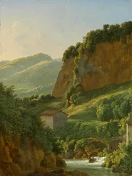 Ansicht des Klosters San Cosimato, nördlich von Rom