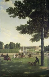 Der offene Raum vor dem Grand Trianon, 1810