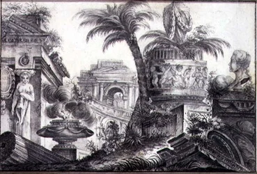 Eine architektonische Fantasie, um 1760
