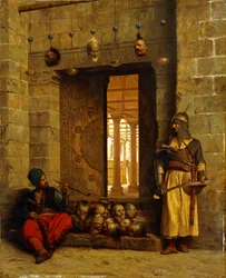 Köpfe der rebellischen Beys an der Moschee-El Assaneyn, 1866