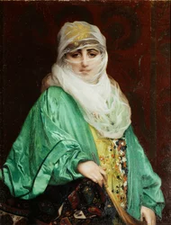 Frau aus Konstantinopel, stehend, ca. 1876
