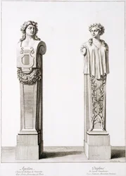 Büsten von Apollo und Daphne von Louis Lerambert in Versailles, 1674