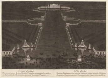 Illuminationen rund um den Großen Kanal von Versailles