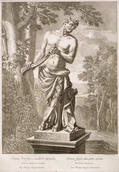 Statue eines Satyrs von Philip de Buyster in Versailles, 1675