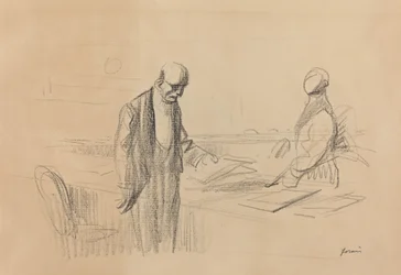 Bei der Konferenz, ca. 1919