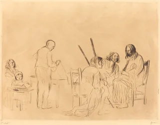 Vor dem Abendmahl in Emmaus (erste Platte)