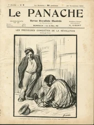 Illustration von Jean-Louis Forain (1852-1931) für das Cover von Le Panache, royalistische illustrierte Zeitschrift
