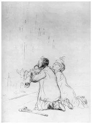 Die Flehende an der Grotte, um 1870-1930 1924