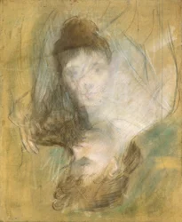 Skizze einer Frau, 1885-1890