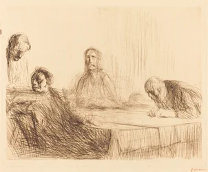 Das Abendmahl in Emmaus (zweite Platte)