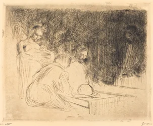 Das Abendmahl in Emmaus (dritte Platte)