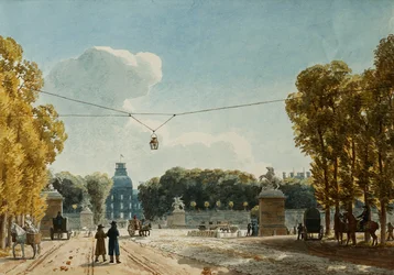 Ein Blick auf die Tuilerien vom Champs-Elysees