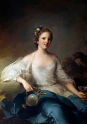 Porträt von Charlotte Louise de Rohan - Guemenee, Prinzessin von Masseran, Marquise von Crevecoeur, dargestellt als Hebe
