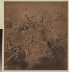 Venus präsentiert Aeneas den Göttern
