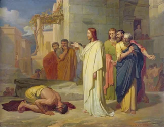 Jesus heilt den Aussätzigen, 1864