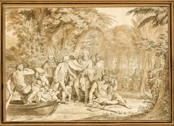 Die Ankunft von Jean-Jacques Rousseau auf den Champs-Élysées