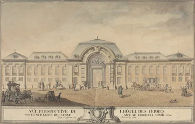 Ansicht des Hôtel des Fermes Générales du Tabac