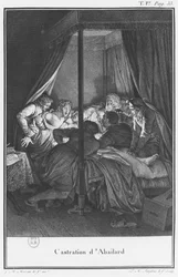 Kastration von Abelard, Illustration aus 