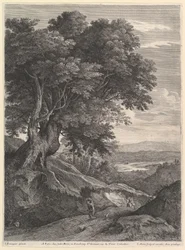 Bauer und Bäuerin auf dem Marsch
