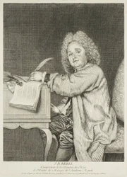 Porträt von Jean-Féry Rebel, Komponist des Königs