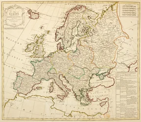 Eine Karte von Europa, unterteilt in seine Reiche und Königreiche, von J. Palairet mit mehreren Verbesserungen und Ergänzungen von D