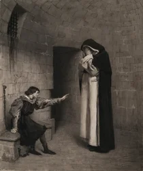 Jean-Paul Laurens - Meister Pierre im Kerker von Jeanne d