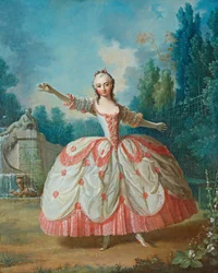 Porträt von Barbara Campanini, bekannt als La Barbarina