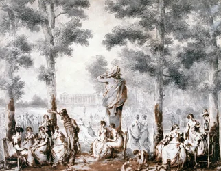 Die Terrasse der Tuilerien, 1807