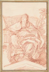 Sitzender Bischof