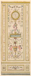 Zeichnung, Ornamentales Paneel, 1775–1800
