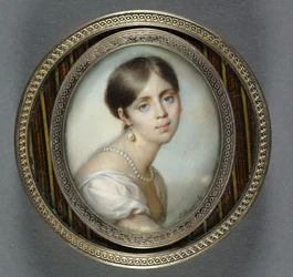 Porträt einer jungen Frau in Weiß, 1805