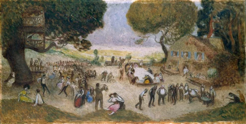 Skizze für das Hôtel de Ville de Paris: Ländliches Fest, circa 1906
