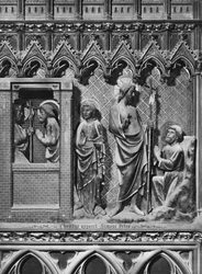 Kathedrale, Innenraum, Chorschranke, Jesus Christus erscheint dem Heiligen Petrus, ca. 1340-51