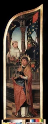Darstellung des Heiligen Wilhelm von Brüssel, Heiliger Bernhard von Clairvaux