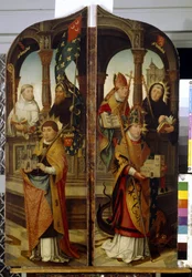 Heiliger Trudo und Heiliger Wilhelm (Seitenflügel eines Triptychons)