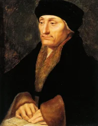 Schweiz, Genf, Porträt von Desiderius Erasmus von Rotterdam (1466-1536)