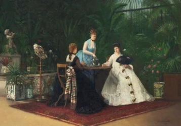 Tee im Wintergarten, 1893