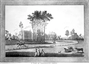 Ein Blick auf Paddington Green, 1782-3