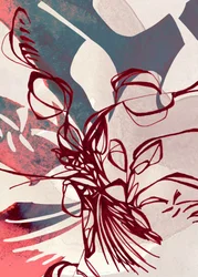 Abstrakte florale Linien