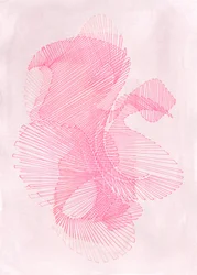 Sanfte Rosa Geometrie