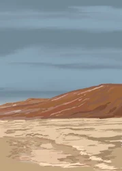 Gelassene Wüstenlandschaft