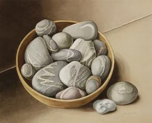 Schale mit Kieselsteinen, 2005