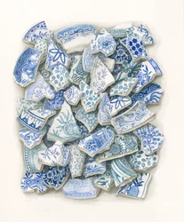 Zerbrochenes Porzellan