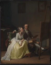 Der Künstler und seine Frau Rosine, geb. Dørschel