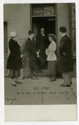 Adele Kennedy, die einzige Fremdenführerin in Greenwich Village, New York, USA